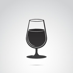 Glass vector icon.