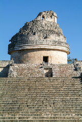 Mayan observatory ruin at Chichen Itza