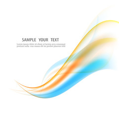 Abstract wave design element