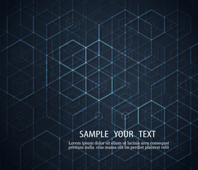 Dark abstract background Geometric design