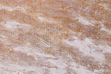 Abstract brown oil painting background with brush strokes on paint. 