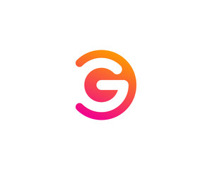 Letter G Modern Shape Logo Design Template Element