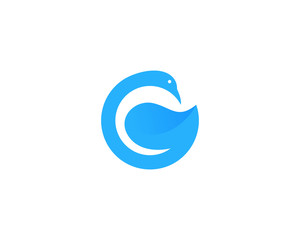 Letter G Goose Logo Design Template Element