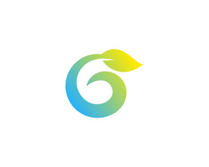 Letter G Nature Logo Design Template Element