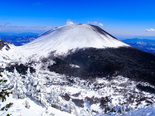 Mt. asama in the winter