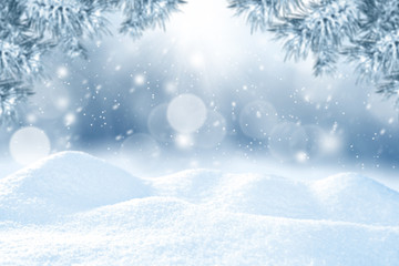 snow space and winter time 