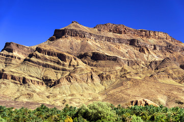 Fototapeta premium Desert landscape in Draa Valley, Morocco, Africa