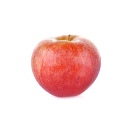 Ripe apple on white background