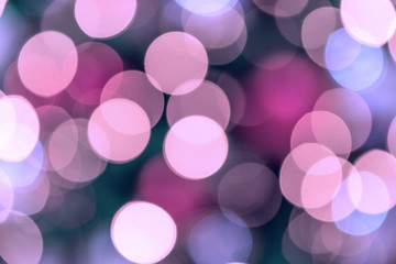 Christmas background. Bokeh defocused lights