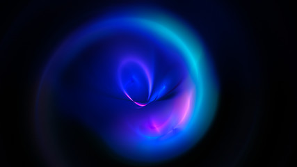 Blue curves and circles abstract background for creative design