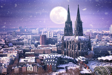 Köln im Schnee
