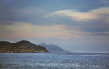 Mediterranean sea near Villajoyosa. Province of Alicante. Spain