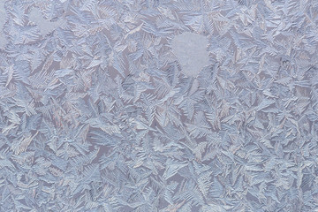 Frosty pattern on window.