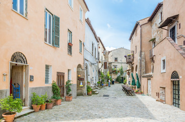Fototapeta na wymiar Calcata, medieval village in Viterbo Province, Lazio (Italy)