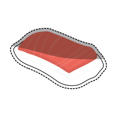 Sushi japan gastronomy icon vector illustration graphic design