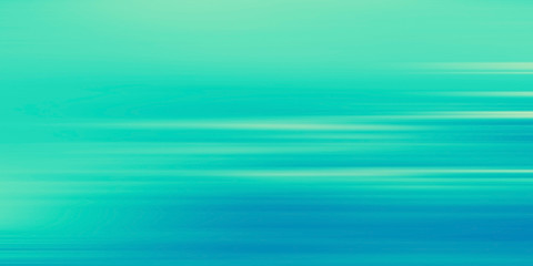 blurred abstract background motion turquoise blue horizontal length