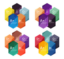 Abstract infographic banners for your content