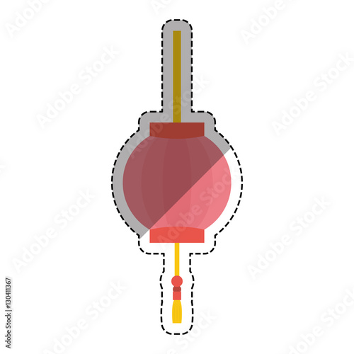 "Japanese pendant light icon vector illustration graphic design