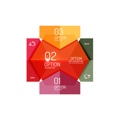 Vector infographic diagram templates
