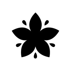 Beautiful flower gardening icon vector illustration graphic design