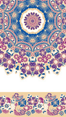 Round colorful mandala.
