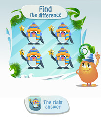 Find the difference penguin