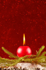 Christmas celebration candle