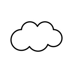 Isolated cloud weather icon vector illustration graphic design