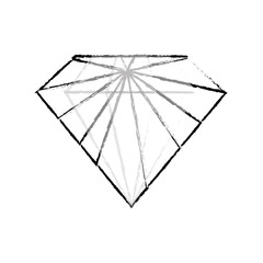 Fototapeta premium Diamond luxury fashion icon vector illustration graphic design