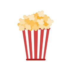 Isolated popcorn snack icon vector illustration graphic design - obrazy, fototapety, plakaty