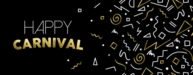 Welcome to Carnival gold party banner design