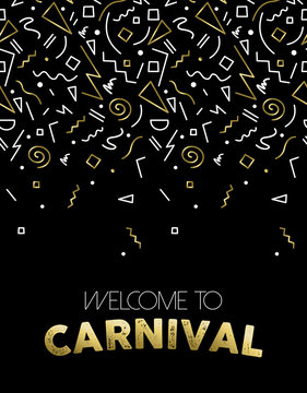 Welcome to Carnival gold party template design