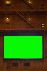 Illuminated blank sign