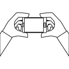 Mobile smartphone technology icon vector illustration graphic design