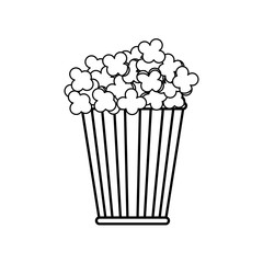 Isolated popcorn snack icon vector illustration graphic design