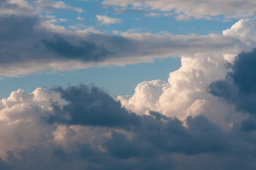 Fototapeta na wymiar sky with clouds and clouds