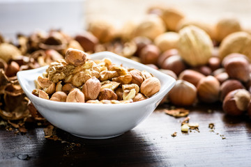 cracking nuts and nutcracker