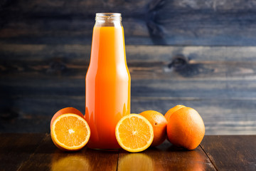 bottle of orange juice