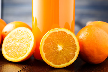 bottle of orange juice
