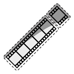 Fototapeta premium Movie roll equipment icon vector illustration graphic design