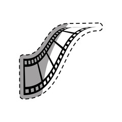 Obraz premium Movie roll equipment icon vector illustration graphic design