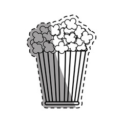 Isolated popcorn snack icon vector illustration graphic design