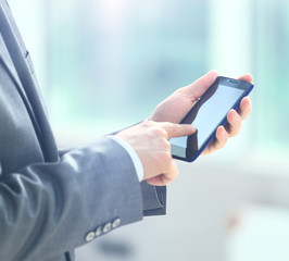 man using mobile phone