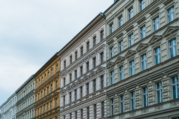 Fototapeta na wymiar luxury and historical row houses at berlin
