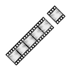 Movie roll equipment icon vector illustration graphic design