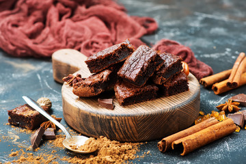 cake and cocoa powder