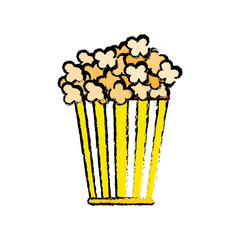 Isolated popcorn snack icon vector illustration graphic design
