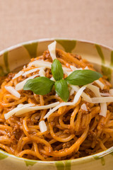 rustic spaghetti bolognese