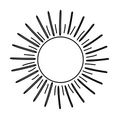Sun burst light icon vector illustration graphic design