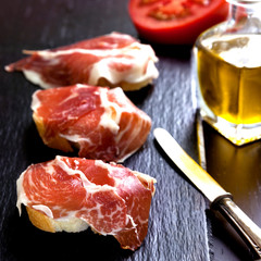 Spanish tapas,iberiam ham